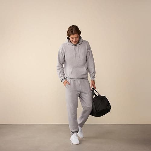 Hanes Men's Hoodie - EcoSmart Fleece Hooded Sweatshirt for Men & Women - Midweight Fleece - Big & Tall Available thumbnail 3