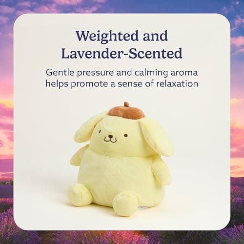 warmies x Hello Kitty - Microwavable & Weighted Stuffed Animals, Pompompurin - Heated Stuffed Animal Plushie for Warmth & Comfort - Scented Soft Plush Toys for Adults & Children (Boys & Girls) thumbnail 3