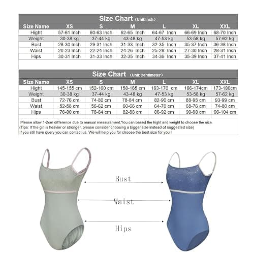 ModLatBal Women's Camisole Ballet Dance Leotards for Adult Gymnastics Bodysuit With Adjustable Straps thumbnail 2