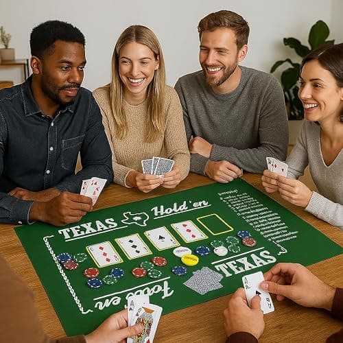 Globly Set da Poker Professionale con Valigetta in Alluminio, 200 Fiches, 2 Mazzi di Carte, Gettoni e Tappetino Verde, per Texas Hold’em, Blackjack e Altri Giochi da Casinò thumbnail 2