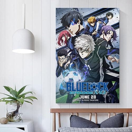 qgcamellia Gekijô-ban Blue Lock Episode Nagi 2024 Anime Poster Canvas Wall Art Living Room Posters for Bedroom Home Decorative 12x18inch(30x45cm), Unframe-style thumbnail 5