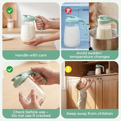 Glass breast milk pitcher thumbnail 5