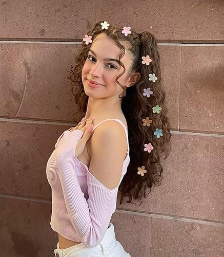 100Pcs Colorful Mini Flower Hair Clips, TEBIEKOY Baby Hair Clips Mini Claw Clips Cute Jaw Clips Hair Pins Hair Barrettes Toddler Hair Accessories for Women Girls Kids Teens thumbnail 6