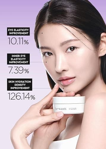 BE+WANTS Bewants under eye patches for puffy eyes, Korean under eye mask with vegan collagen and 71.9% bamboo water, patches for dark circles and Cooling, 60 pieces thumbnail 2