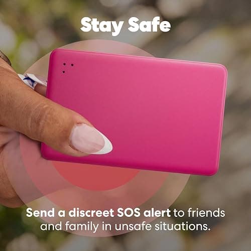 Life360 Tile Slim - Wallet Finder, Bluetooth Tracker and Item Locator for Luggage Tags, Passports and More. Both iOS and Android Compatible. Phone Finder. 1-Pack (Pink Punch) thumbnail 7
