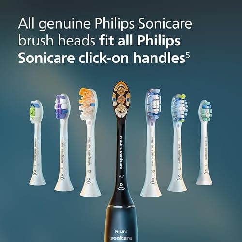 Philips Sonicare W DiamondClean - Genuine Replacement Electric Toothbrush Heads, White, 4 Pack One Year Supply, HX6064/65 thumbnail 7