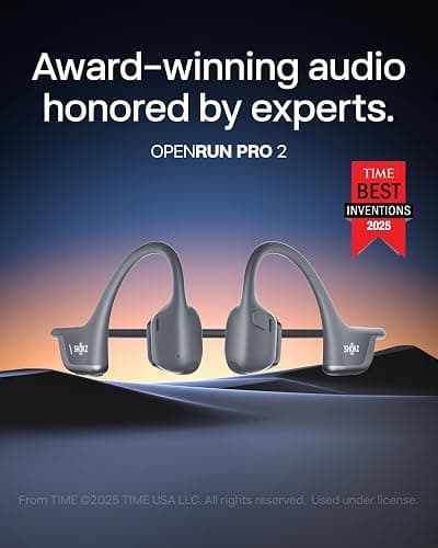 SHOKZ New OpenRun Pro 2- Bone Conduction Headphones, Open-Ear Bluetooth Wireless Sport Earphones for Running, Workouts - Sweat Resistant, Secure Comfortable Fit -Deep Bass, Smart Mic, Reflective Strip thumbnail 2
