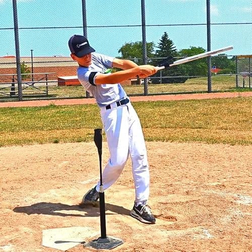 SWINGRAIL Baseball & Softball Swing Trainer + Speed Stick Training Bat + 6 Plastic Training Balls thumbnail 3