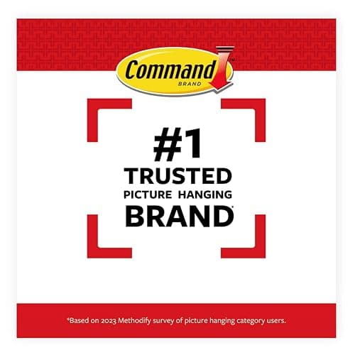 Command Large Picture Hanging Strips - Damage Free Wall Hangers for Back to School Dorm Organization - 14 White Adhesive Pairs (28 Strips) thumbnail 6