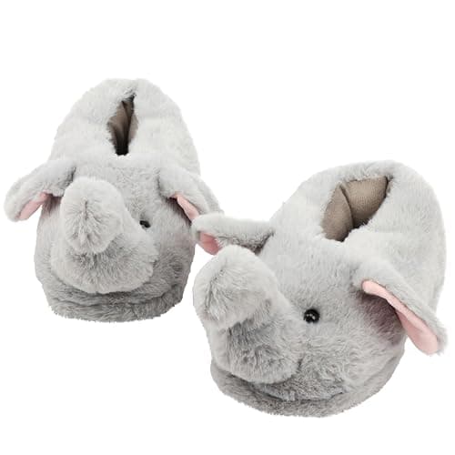 Aopuro Cute Women Penguin Animal Slippers Fluffy Warm Plush House Shoes Novelty Soft Slippers Cartoon Gifts for Birthday Christmas - Image 1