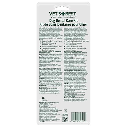 Vet's Best Dog Toothpaste & Dog Toothbrush, Dental Kit, Plaque Remover for Teeth, Whitens Teeth, Freshens Canine Breath, Veterinarian Formula, Finger Toothbrush Included thumbnail 10