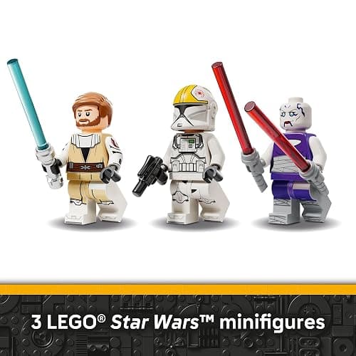 LEGO Star Wars: The Clone Wars V-19 Torrent Starfighter Building Toy - Pretend Play Set for Boys & Girls, Ages 9+ - Starship Model Kit W/ 3 Minifigures - Gift Idea for Birthdays - 75432 thumbnail 5