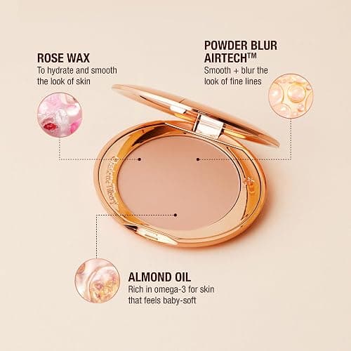 Charlotte Tilbury Airbrush Flawless Finish Setting Powder - Pore-Blurring Pressed Powder for Face Makeup to Minimize Shine with a Soft-Focus Finish thumbnail 6