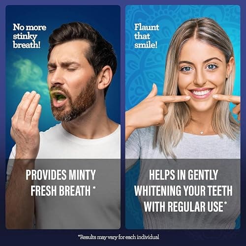 GuruNanda Teeth Whitening Dual Barrel Oxyburst Mouthwash - Alcohol & Fluoride Free, Hydrogen Peroxide to Promote Whiter Teeth - Wild Mint - 20 Fl Oz thumbnail 6