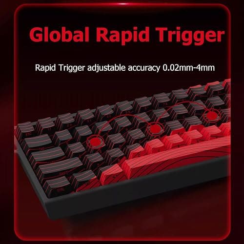 Hyekit x FGG MADLIONS MAD 68 HE RGB 60% Wired Magnetic Switch Gaming Keyboard with Adjustable Actuation, 8000 Hz Polling Rate, Rapid Trigger Mode, Hall Effect Switches, for PC/Mac, White thumbnail 5