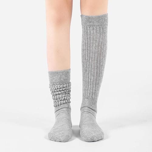 todaysunny Slouch Socks for Woman 3 Pack Scrunch Socks Soft High Boot Socks Warm Thick Knit Woman Long Socks thumbnail 2