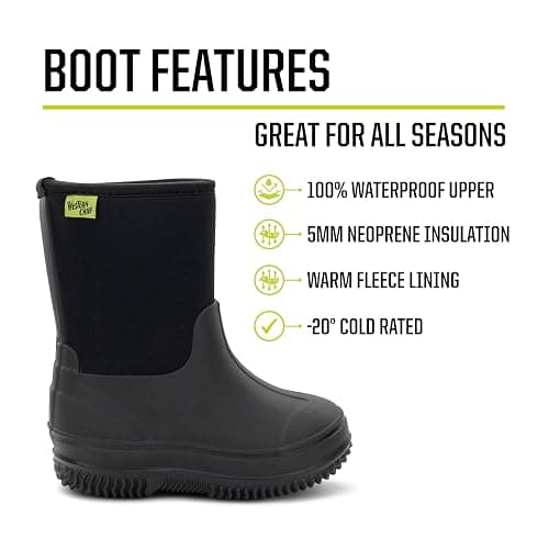Western Chief Kids Freestyle Neoprene Outdoor Boot, Lightweight, Kid Friendly for Boys and Girls Waterproof Boot for Rain, Mud, Cold Weather, Snow thumbnail 2