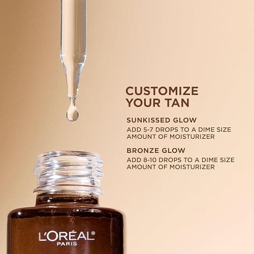 L'Oreal Paris Sublime Bronze Self Tanning Facial Drops with Hyaluronic Acid, Gradual Tan, Fragrance-Free, 1 fl. Oz thumbnail 6