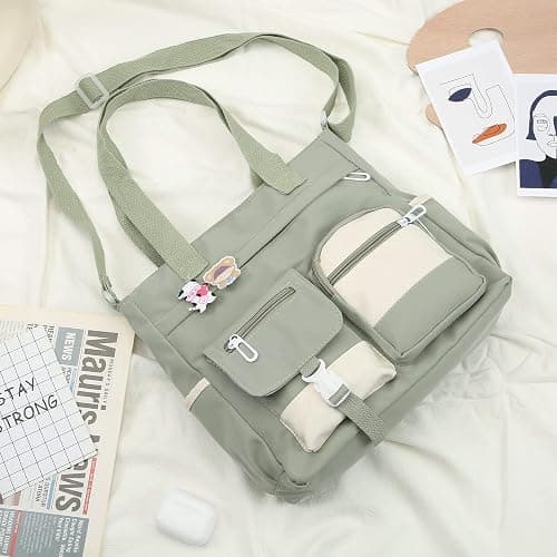 Phaoullzon Crossbody Cute Bag for Teens Kawaii Messenger Purse Nylon Shoulder Tote Bags thumbnail 3
