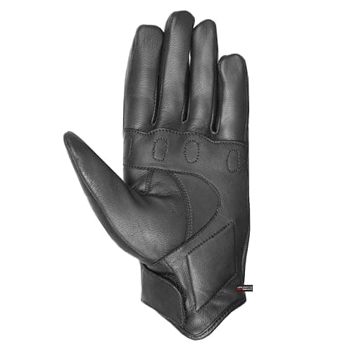 Jackets 4 Bikes Motorcycle Gloves - Premium Leather for Men Women, Touchscreen, Non-Slip, Motorbike Cruiser Street Biker Protector Glove thumbnail 3