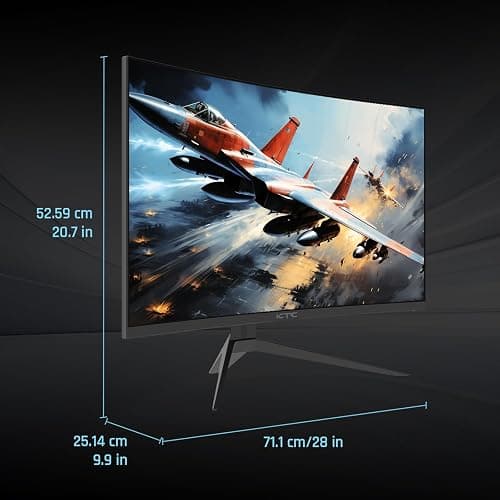 KTC 32 Inch Curved Gaming Monitor, Full HD 1080P@240Hz Monitor, VA 1500R, 1ms, Adaptive Sync, HDR10, HDMI 2.0 / DP1.4, 125% sRGB, VESA, Compatible with Desktop, Laptop, PS5, Xbox, Switch and More thumbnail 6