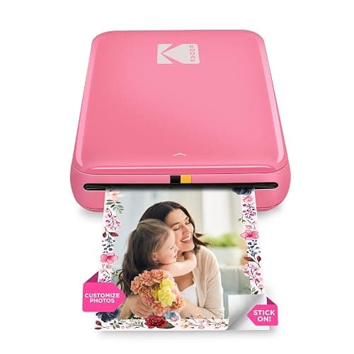 KODAK Step Instant Smartphone Photo Printer, Portable Mini Color Wireless Mobile Printer, Zink 2x3” (5.1x7.5 cm) Sticky-Back Photos, Bluetooth Compatible with iOS & Android Devices, Editing App, Pink - Image 1