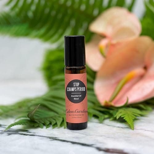 Edens Garden Stop Cramps Period Essential Oil Roll-On Blend- 100% Pure Premium Grade, Natural, Therapeutic, Aromatherapy, Kid & Skin Safe, The Best for Body, Comfort Pre-Diluted 10 ml (.33 fl oz) thumbnail 2