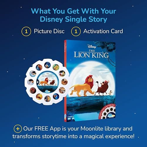 Moonlite Storytime Single Story Disc, Disney Classic: The Lion King | Learning Gift for Kids Ages 1 Year & Up, Storybook Art Projection with Sound Effects & Music (Projector Sold Separately) thumbnail 7