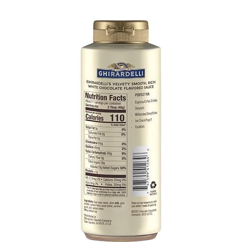 Ghirardelli White Chocolate Flavored Sauce Squeeze Bottle, 16 oz thumbnail 2