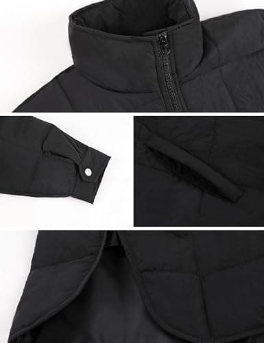 Xiaoxuemeng Womens Quilted Puffer Jacket Zip Up Lightweight Padded Coat Outwear thumbnail 5
