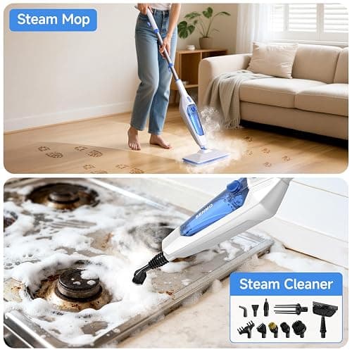 SENMO Steam Mop, 14-in-1 Detachable Steam Cleaner for Home and Floor, 1300W 228°F Deep Cleaning MultiPurpose Floor Steamer with 14 Attachments for Hardwood Floors, Tile, Grout, Furniture, Carpet, Wall thumbnail 2
