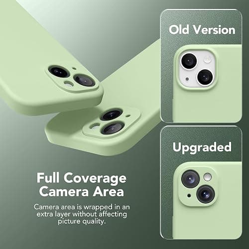 SuydanBox Magnetic for iPhone 15 Case, Compatible with MagSafe, [Screen Protector + Full Camera Protection], Silicone Shockproof Anti-Scratch Protective Phone Case for iPhone 15 6.1", Matcha thumbnail 8