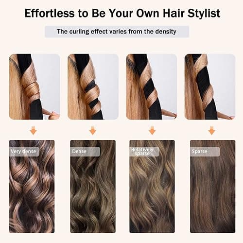 CORATED Heatless Curling Rod Headband, No Heat Silk Ribbon Rollers for Overnight Sleeping Curls, Styling Kit with Hair Clips and Scrunchie thumbnail 5