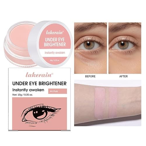 Under Eye Brightener & Concealer - Hydrating Color Corrector for Dark Circles, Lightweight Undereye Brightening Cream with Hyaluronic Acid & Shea Butter, Smooth & Blendable (Light Rose, 1) thumbnail 2