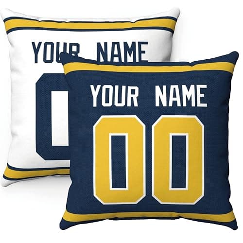 ANTKING Throw Pillow 2 Packs Custom Any Name and Number for Men Women Boy Gift - Image 1