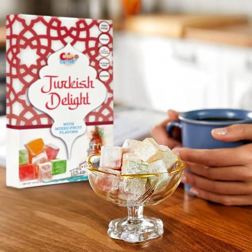 Sarah's Candy Factory Turkish Delight with Assorted Fruit Flavors 8.8 oz Gifts for Everyone Pack of 2 thumbnail 6