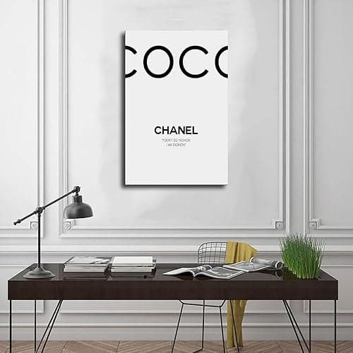 Dehub Black And White Luxury Poster for Home Office Decoration Chic Fashion Canvas Prints for Wall Aesthetic Perfect Gifts for Birthday Party Unframe-style 16x24inch(40x60cm) thumbnail 3