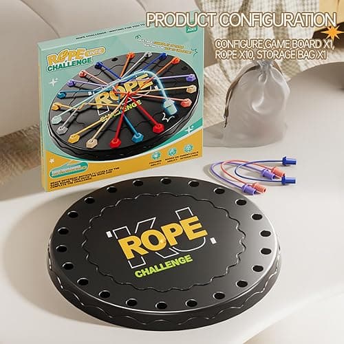 lartoys Rope Untangling Puzzle Game, Educational Strategy Board Game for Kids & Adults, Family Travel Party Games with Multi-Level Challenges, Gifts for All Ages(Manual on Box) Easter Basket Stuffers thumbnail 7