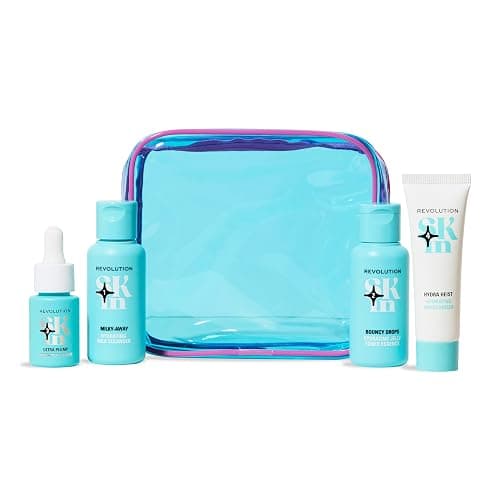 Revolution Skin, Happy Hydrate 4 Step Starter Kit, Hydrating Skincare Set Includes Cleansing Milk, Essence, Serum & Moisturise, Vegan & Cruelty-Free, 4 Products Included thumbnail 4