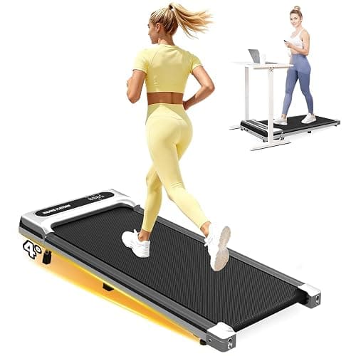 Yagud Walking Pad Treadmill with Incline for Home Office, Portable Under Desk Treadmill with Remote Control and LED Display, Walking Jogging Running Machine - Image 1