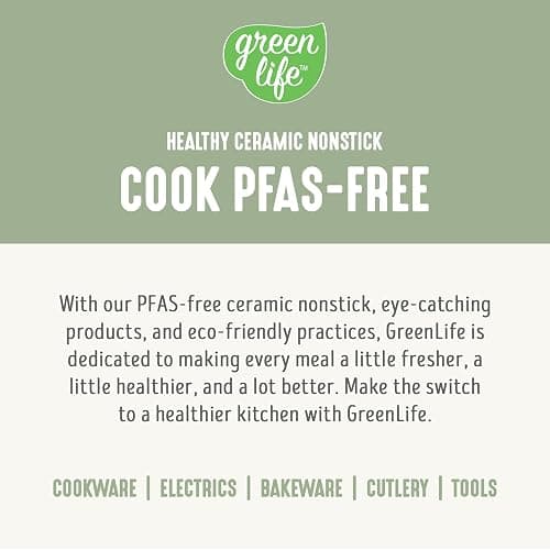 GreenLife Electric Rice Cooker, 3-Cups Uncooked/6-Cups Cooked, Removable PFAS-Free Nonstick Pot, One-Switch Design, Auto Keep Warm, Small Space Saving, Rice Paddle, Soup, Grains, Oatmeal, 1.5 QT, Green thumbnail 11