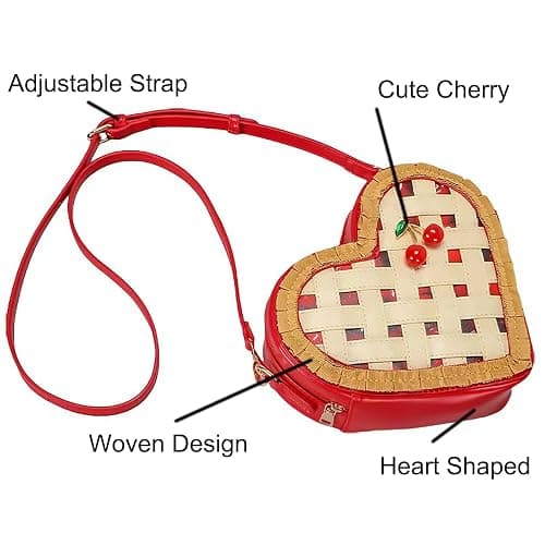 Lyuxhetaokdiq Women PU Leather Unique Novelty Weird Shape Crossbody Shoulder Bag Handbag Purse for Girls thumbnail 3