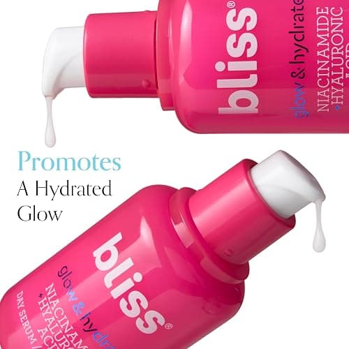 Bliss Glow & Hydrate Serum - Niacinamide + Hyaluronic Acid Serum - 1 Fl Oz - Improves Dullness, Hydrates, Replenishes & Defends Skin - Lightweight Hydration - Clean - Vegan & Cruelty Free thumbnail 9