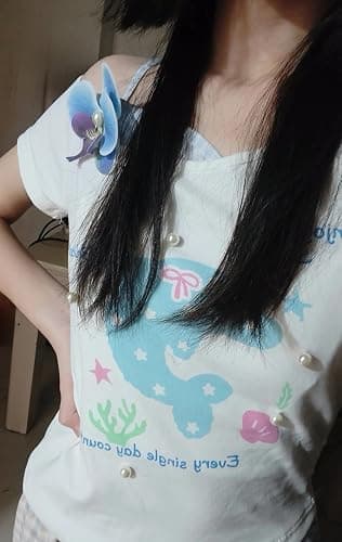 Kawaii Cutecore Harajuku Graphic Clothes Teen Girls Whimsy Twee Y2k Cute Short Sleeve Shirts Fairy Grunge Preppy Tops thumbnail 3
