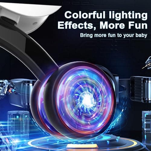 Colorful Lighting Baby Balance Bike Toys for 1 Year Old Boy Gifts, 10-36 Month Toddler Balance Bike, No Pedal 4 Silence Wheels&Soft Seat First Riding on Toys, One Year Old Boy Birthday Gifts. - Black thumbnail 3