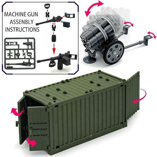 ALEYOOTECHE Modern Military Weapon Pack Building Block Toys for Swat Team Building Brick Weapon Set for Army Equipment Gear Sets Compatible with Mini Figure of Major Brand (220 pcs) thumbnail 6