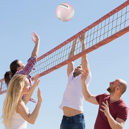 YeStrikeX Official Size 5 Glow in The Dark Volleyball, Fluorescent Light Night Volleyball Soft Indoor Outdoor Volleyball Gift Luminous Night Light Ball for Game Gym Training Beach Play with Pump Kit thumbnail 5