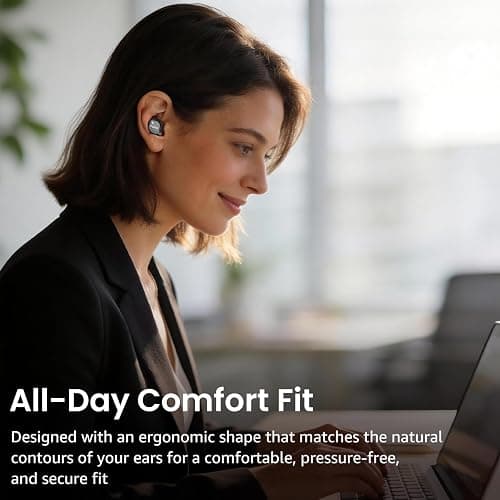 TOZO NC9 Hybrid Active Noise Cancelling Wireless Earbuds, 6 Mics ENC Clear Call, IPX8 Waterproof, in Ear Bluetooth 5.3 Headphones Stereo Bass Ear Buds 60H Playtime with LED Display 32 EQs via APP thumbnail 7