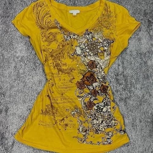 Y2k Fairy Grunge 2000s Short Sleeve Top Whimsy Twee Harajuku Emo Scene Clothes Vintage Mcbling Alt Fairycore Shirt thumbnail 3