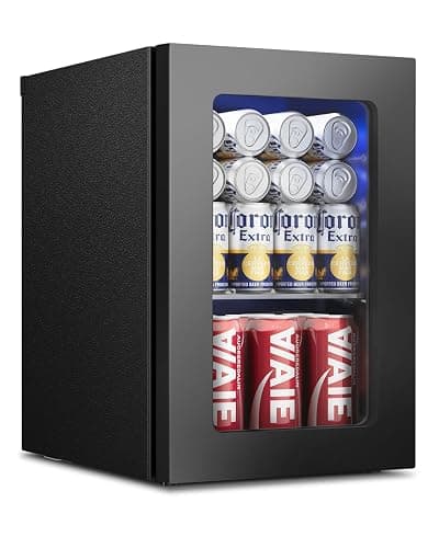 Feelfunn 24 Can Beverage Refrigerator, Mini Fridge, Black | 40-61°F, Whisper-Quiet ≤38dB, Fast Even Cooling, Removable Shelf, for Soda, Beer, Wine. Fits Office, Dorm, Bedroom, Home Bar thumbnail 8